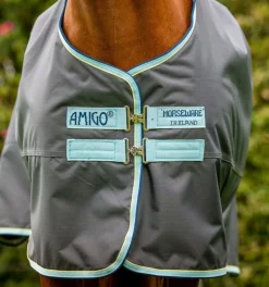 Horseware Ireland Amigo Hero Ripstop 50gr - Shadow/Blue Haze< Regndekken