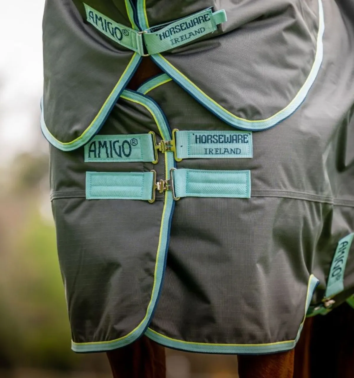 Horseware Ireland Amigo Hero Ripstop Plus 200gr - Shadow/Haze< Regndekken