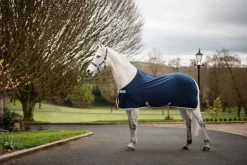 Horseware Ireland Amigo Jersey Cooler - Navy/Silver< Svettedekken