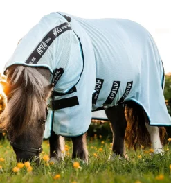 Horseware Ireland Amigo Petite Bug Rug - AzureBlue/Black< Insektsdekken