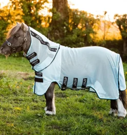 Horseware Ireland Amigo Petite Bug Rug - AzureBlue/Black< Insektsdekken