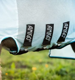 Horseware Ireland Amigo Petite Bug Rug - AzureBlue/Black< Insektsdekken