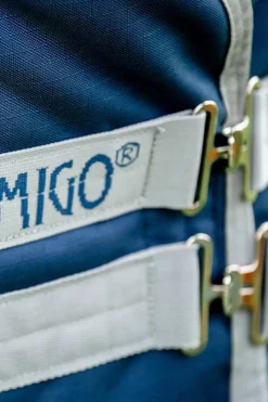 Horseware Ireland Amigo Ripstop 900D Plus Ponni 200gr - Navy/Titanium Grey< Regndekken