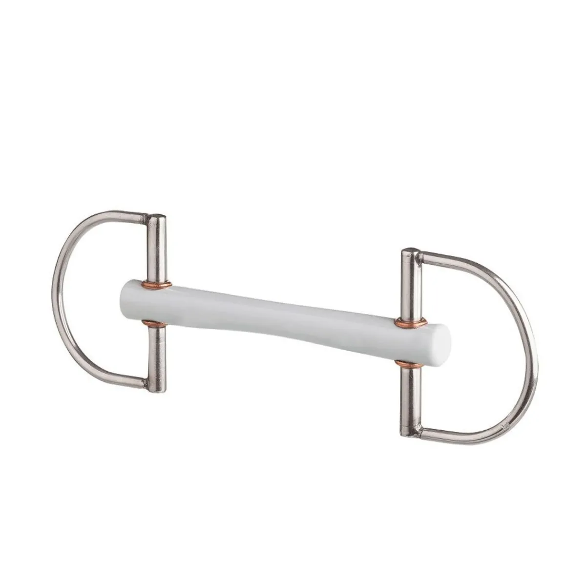 Beris D-ring trinsebitt 18 mm med comfort munndel< Muffebitt