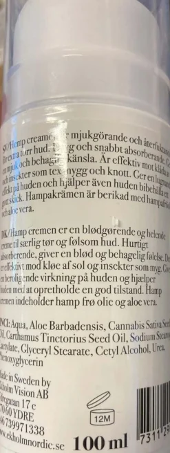 Ekholms Prob Hemp Krem - 100ml< Sårpleie