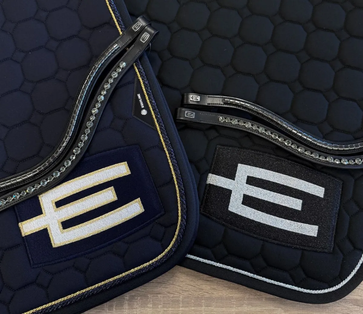 Equalityline Equiline E- Logo Sprang Schabrak Navy/Rosa< Sprang Og Allround Schabracker