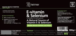 Heimer E-Vitamin & Selenium - 900gr< Vitamin Tilskudd