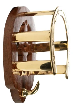 HKM Hodelagshenger i messing og tre< Stallutstyr