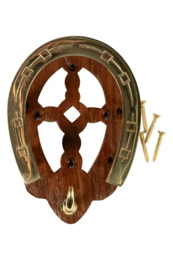 HKM Hodelagshenger i messing og tre< Stallutstyr