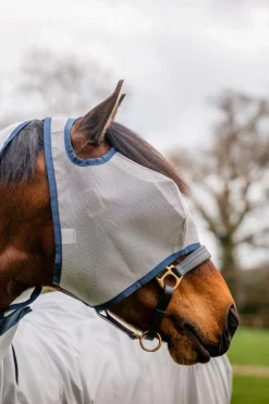 Horseware Ireland Horseware Mio Flue maske uten ører Lunar Rock/Navy< Fluemasker