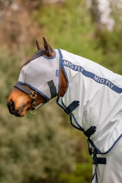 Horseware Ireland Horseware Mio Fly Rug - Lunar Rock/Navy< Insektsdekken