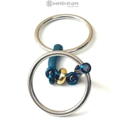 Hrimnir Fjóla Titan, tredelt trinsebitt 12 mm< Islandshest Bitt