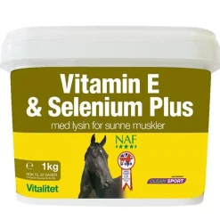 NAF Vitamin E & Selenium Plus - 2,5kg< Tilskudd Til Ledd/muskler/sener