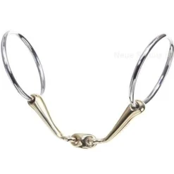 Neue Schule NS Starter bridong 14 mm med 55 mm ringer< Kandar Og Bridongbitt