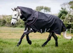 Horseware Ireland Rambo Supreme T/O - VL medium 250g Navy/Burgunder< Regndekken