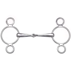 Heimer Stubben 2IN1 3 ring Gag todelt< Kombinasjonsbitt