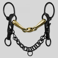 Top Reiter «BLACK» tredelt stangbitt - korte stenger< Islandshest Bitt