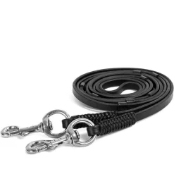 Top Reiter Der Feine Lærtøyler m/stålklips< Islandshest Tøyler