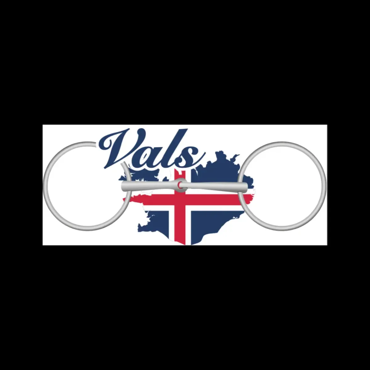 VALS 2 delt bitt Messing< Islandshest Bitt