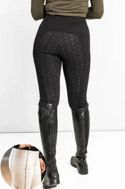 Zaczess Winter Teddy Tights Fullgrip< Ridetights Til Dame